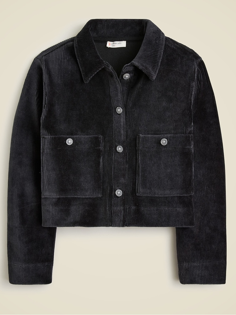 Crewcuts Girls' Corduroy Shirt-Jacket Black size Large 10-11 NEW